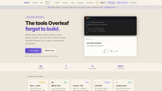 LaTeXci: screenshot